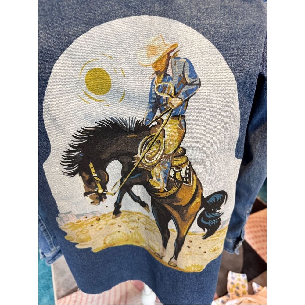 Rodeo Cowboy Denim Shirt - Picture 12 of 12